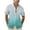 Light Blue, variant on Mens Shirts Sale Clearance! Mens Gradient Linen Shirts Casual Button Down Short Sleeve Beach Summer Shirts