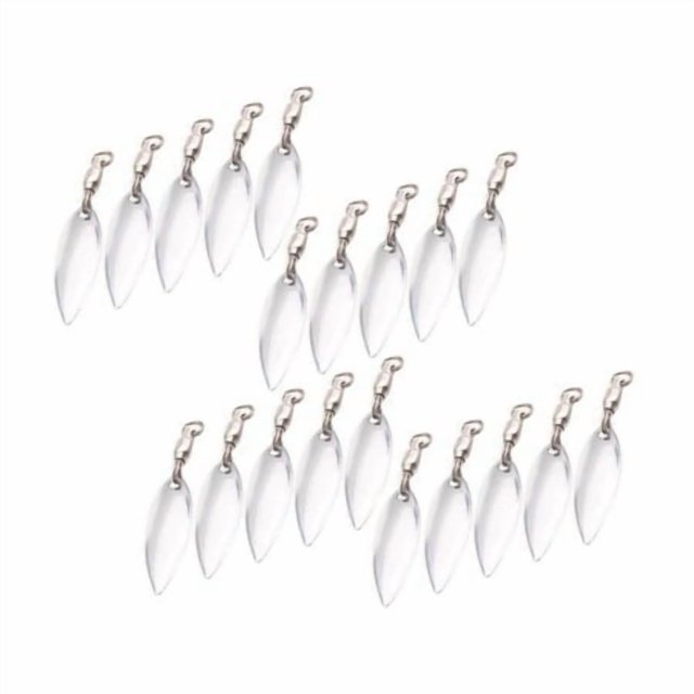 20 Pcs Leurres de Pêche Leurres de Pêche Réalistes Leurres Réfléchissants Appât Argenté Appât Souple S