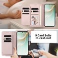 thumbnail image 4 of Book Style Wallet Cover for ASUS Zenfone 11 Ultra, Soft PU Leather, Dark Purple, 4 of 6