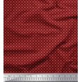 thumbnail image 1 of Soimoi Tissu Georgette Viscose Tissu à Petits Motifs Géométriques au Mètre 42 Pouces de Large, 1 of 3