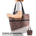 thumbnail image 4 of Sac de Chariot de Magasinage, Sacs de Magasinage Réutilisables Portables et Pliables, Panier de Magasinage Pliable avec Roues Sac d'Épicerie Sac Fourre-Tout Utilitaire Très Grand pour Voyage Magasinage Camp, 18 L, 4 of 6