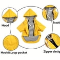 thumbnail image 3 of CNKOO Waterproof Dog Raincoat with Reflective Buttons  Adjustable Hood  Detachable Rainproof Dog Clothes for Rainy Days, 3 of 5