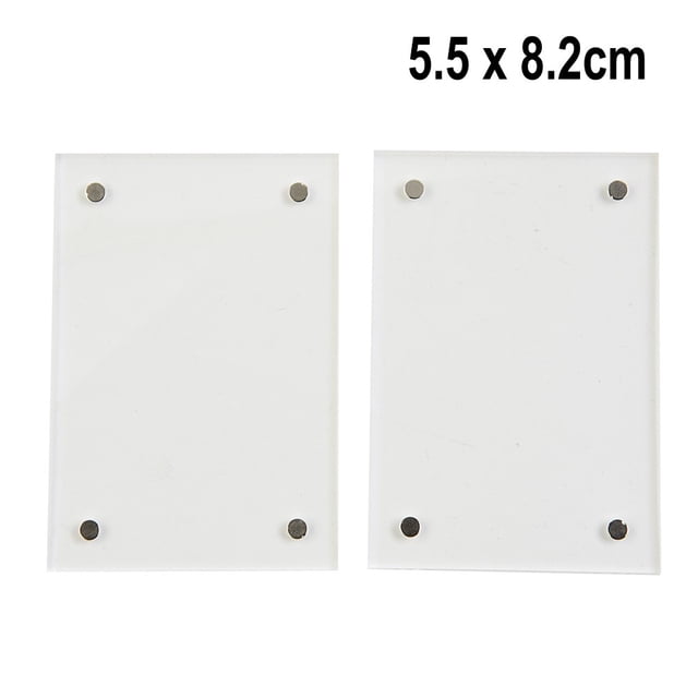 Bgsha Transparent Acrylic Photo Frame Magnetic Poster Display Stand