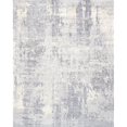 thumbnail image 1 of Pasargad Home PSH-25 8x10 7 ft. 9 in. x 9 ft. 9 in. Mirage Collection Hand-Loomed Rectangle Silk Area Rug, Grey, 1 of 1