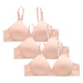 thumbnail image 1 of Plebaso Bras for Women Wireless Push up Bralettes Full Coverage Padded Womens Everyday Bras Multipacks, 1 of 3