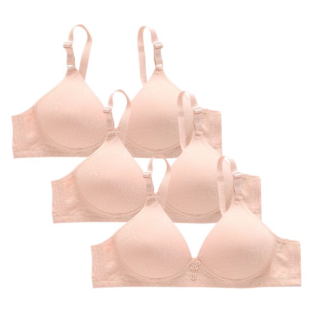 Plebaso Bras for Women Wireless Push up Bralettes Full Coverage Padded Womens Everyday Bras Multipacks