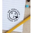 thumbnail image 2 of Printtoo Personalized Teachers Stamp Good Job Teachers Name Self-Inking Rubber Stamp Appreciation Message For School Classroom & Homework Supplies,Purple - 30 x 30 mm, 2 of 6