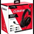 thumbnail image 3 of Casque gaming filaire HyperX Cloud III avec microphone antibruit, multiplateforme, noir, 3 of 9
