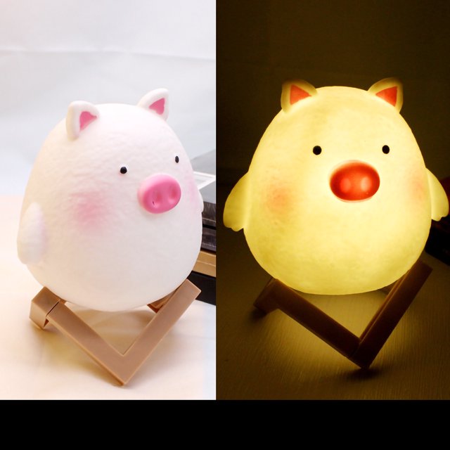 Bedside Lamp Animal Night Light Kid Night Light Vinyl Night Light Night Light Silicone Cartoon LED Bedside Lamp Cute Animal Nightlight For Children Bedroom