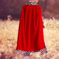 thumbnail image 4 of King Cape King Robe Cloak Costume Accessory for Accessory Gift Masquerade Carnival Dress up 90cm for Kids, 4 of 9