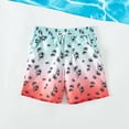 thumbnail image 2 of HNMKIU Boys Swim Trunks for Summer Beach with Cool Prints and Comfortable Design Pink,7-8 Years, 2 of 6