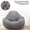 Grey, variant on QJUHUNG Bean Bag Chair Cover,Adults Large High Back Bean Bag Sofa Cover Recliner Gaming Storage Bag for Indoor Outdoor BeanBag Chair,No Filling