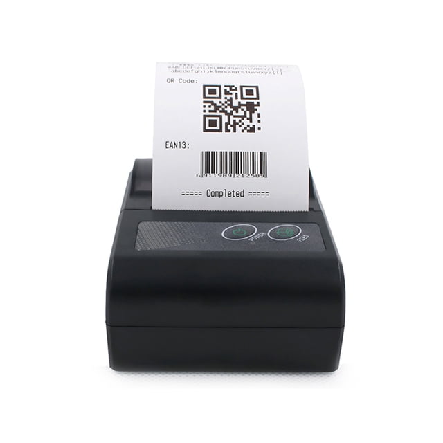 58mm Thermal Printer, Wireless USB BT Connection, Clear Printing, 10H Working Time, Compatible with IOS , Command