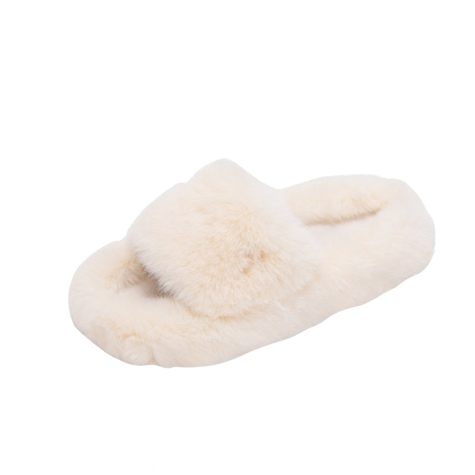 XZNGL Autumn And Winter Female Ins Plus Velvet Lazy People Outside Wearing Slippers