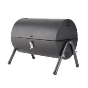 Charcoal Barbecue Grill, Double Sided Metal Charcoal Barbecue Grill Portable BBQ Grill for Camping Backyard Picnics Parties