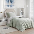 thumbnail image 1 of Regency Heights Ensemble de Literie 5 Pcs pour Lit Simple/Simple TG, Couette Réversible avec Ensemble de Draps et Taies, Vert Sauge, Couleur Unie, 1 of 12