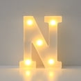 thumbnail image 3 of Light Up Letters Led Bar Lights & Signs Alphabet Led Letter Lights Up White Plastic Letters, Hanging On A-M& White Led Lights, 3 of 3