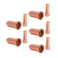 thumbnail image 3 of Electrode Tip Nozzle, Small 10Pcs Replacement Copper Portable Plasma Cutting Torch Consumables Durable  For PT-80 PT-100, 3 of 8