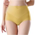 thumbnail image 3 of Womens Stretch High Waisted Seamless Underwear No Show Tummy Control Panties Soft Postpartum Full Coverage Briefs, 3 of 7