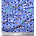 thumbnail image 1 of Soimoi Silk Fabric Spider Web,Bat & Ghost Halloween Print Sewing Fabric Yard 42 Inch Wide, 1 of 3