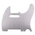 thumbnail image 2 of 2x Black/Silver 8 Hole Tele Guitar Pickguard Metal Pick Guard for Standard Pickguard Replacement, 2 of 5