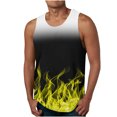 thumbnail image 1 of IROINID Débardeurs D\'entraînement Physique Sans Manches pour Hommes, Mode Décontractée Impression Dégradée Pull Col Rond Débardeurs de Sport, 1 of 4
