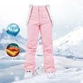 thumbnail image 2 of XZNGL Womens Insulated Bib Overalls Solid Color One-Piece Suspenders Trousers, 2 of 9