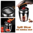 thumbnail image 1 of QTOCIO Trancheuses de Jujube en Acier Inoxydable 304 Multifonctionnelles pour la Maison Outil de Segmentation de Tranches de Fraise Kiwi, 1 of 4