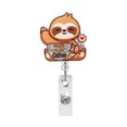 thumbnail image 1 of Funny And Cute Badge Reel With Clip Closure For Doctors Teachers Students Workers Etc Cartoon Pattern Badge Workplace Induction Graduation, 1 of 3