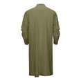 thumbnail image 3 of Wdgfv Kaftan pour Homme Robe Boutonnée à Manches Longues en Coton et Lin Thobe Décontracté Robe Musulmane Henley Chemise, 3 of 7