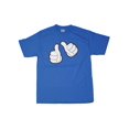 thumbnail image 1 of Thumbs Up Graphic T-shirt Blue, Medium, 1 of 1
