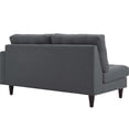 thumbnail image 5 of Modway Empress Right-Facing Upholstered Fabric Loveseat in Gray, 5 of 5