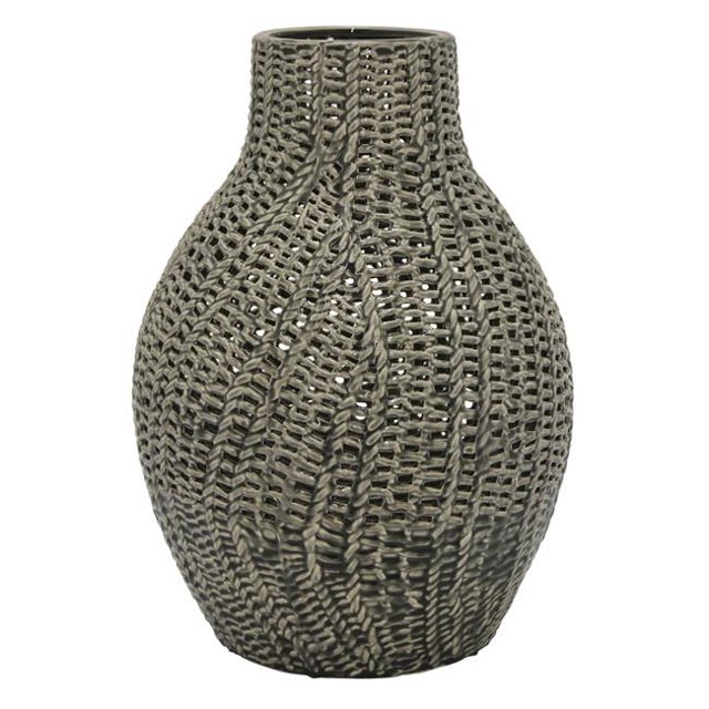 Plutus Brands PBTH92558 Vase Gris - Porcelaine