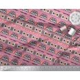 thumbnail image 3 of Soimoi Polyester Crepe Fabric Aztec Southwestern Printed Craft Fabric by The Yard 52 Inch Wide, 3 of 3