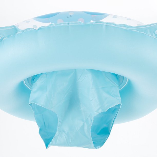 Anneau Flottant Bébé Avec Capeline Et Parasol - Bouée Gonflable PVC, Siège Antidérapant, Sécurité Renforcée, Design Rétro