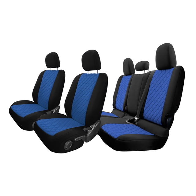 FH Group Neoprene Waterproof Custom Fit Car Seat Covers for 2020-2024 Jeep Gladiator Blue