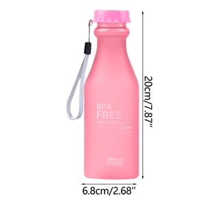 EARKITY Water Bottles, BPA-Free Water Bottle, Sports Water Bottle with Strap, Leakproof Water Jug for Fitness, Frosted Plastic Transparent Water Cup for Kids Adult School Gym Office Travel Outdoor
