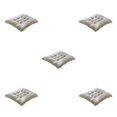 thumbnail image 3 of Wweixi Cushion Pad For Square Chair - Soft And Comfortable Wide Range Of Uses Square Chair Cushion gray grid 5Set, 3 of 6