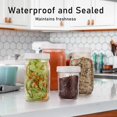 thumbnail image 3 of EIMELI 24-Pack Plastic Mason Jars  70mm White Lids for 16 oz Mason Jars  Durable Storage Solution, 3 of 7