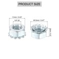 thumbnail image 2 of Uxcell 50Pack 1/4"-20 K-Lock Nut with External Tooth Washer, Zinc Plated Steel Silver, 2 of 6