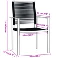 thumbnail image 4 of vidaXL 5 Piece Garden Dining Set Black, 4 of 4