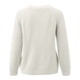 thumbnail image 3 of Lace Cardigan for Women Ladies Front Open Sweater Fall Clothes for Women Sweater Long Sleeve Sweater Cardigans for Women Tan Cardigan Button Fitted Long Cardigan Sweater Fall Clothes for Women Work, 3 of 4