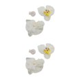 thumbnail image 1 of Decodeary 50piece Réaliste Apparence Orchidée Artificielle Têtes avec et Longue Durée Laiteux Blanc 2Set, 1 of 6