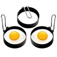 thumbnail image 2 of Egg Ring Round Egg Cooker Rings For Cooking Stainless Steel Non Stick Metal Circle Shaper Mold Household Kitchen Cooking Tool for Fried Egg McMuffin Sandwiches Egg Maker Molds, 2 of 7