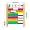 thumbnail image 2 of Education Toy for Early Math Development by Children's Math With Colored Beads 10 Wooden Counting Block for Preschool Learning and Problem Solving, 2 of 7