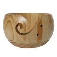 thumbnail image 1 of Bol en Bois pour Fil Fait Main Bol en Bois pour Tricot Crochet Support de Pelote de Fil, 1 of 6