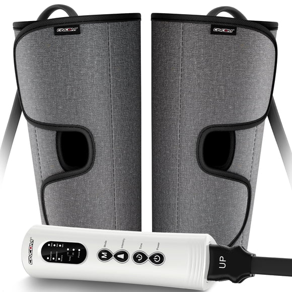 CINCOM Rechargeable Leg Massager for Circulation, Wireless Air Leg Compression Massager, Calf Massager FSA/HSA Eligible (A Pair)