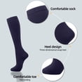 thumbnail image 4 of Kcodviy Compression Socks 7 Pairs Knee High Lace for Women Men Circulation Classic Knit Stocking Knee High Sock Is Slimming Tights Best Support for athletic Lace Stockings for Women Running Cycling, 4 of 5