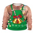 thumbnail image 1 of Ugly Noël Chandail en Molleton Hommes Femmes Col Rond Chandail en Molleton, 1 of 4