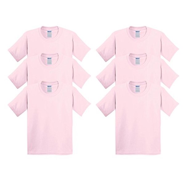 Gildan Men's Heavy Cotton T-Shirt - 5000 (Pack Of 6)